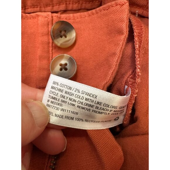 A New Day Rust-Orange Wide-Leg Womens Pants Stretch Cotton Blend NEW Size 6 - Picture 6 of 9